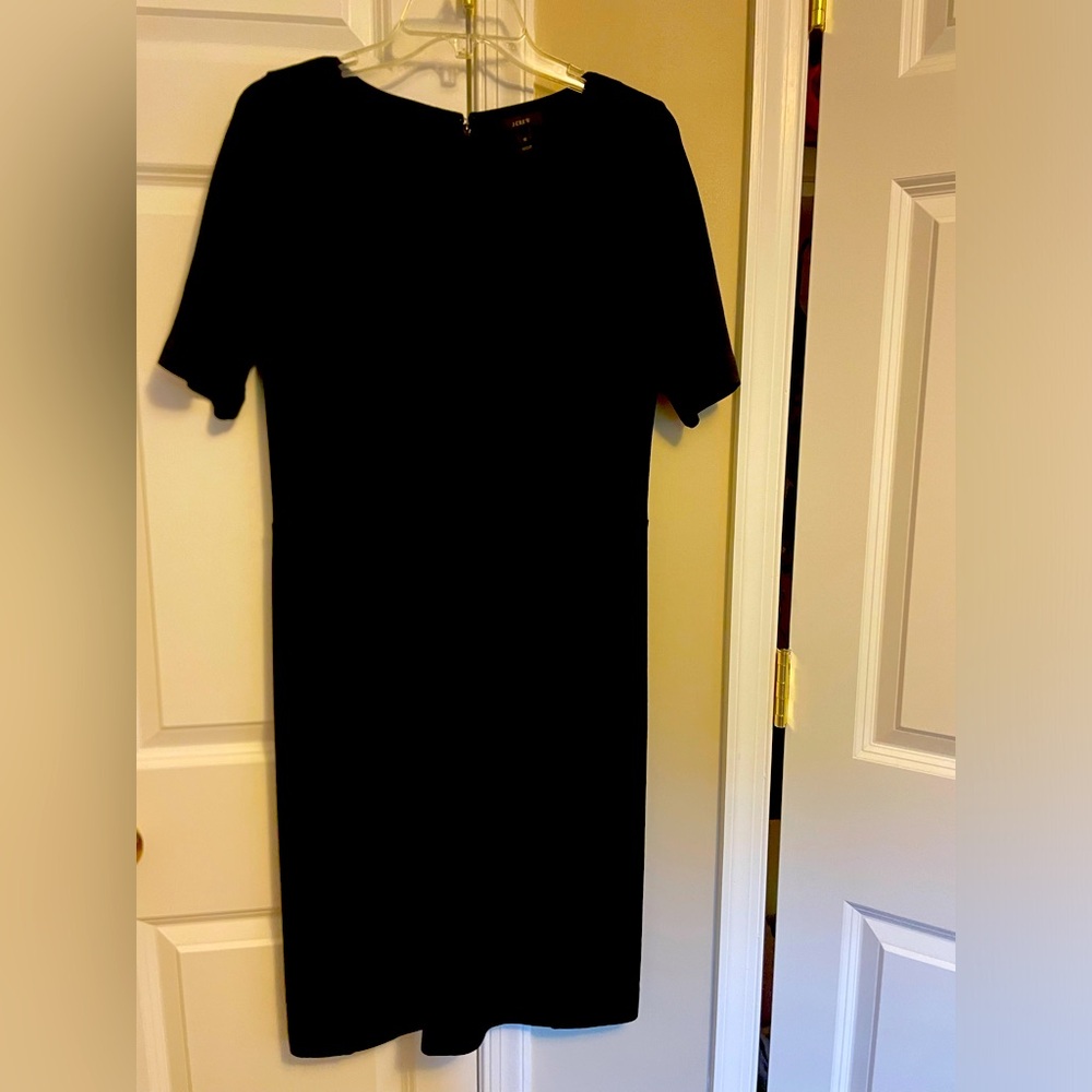 JCrew Knee Length wool knit Black Dress - size 12